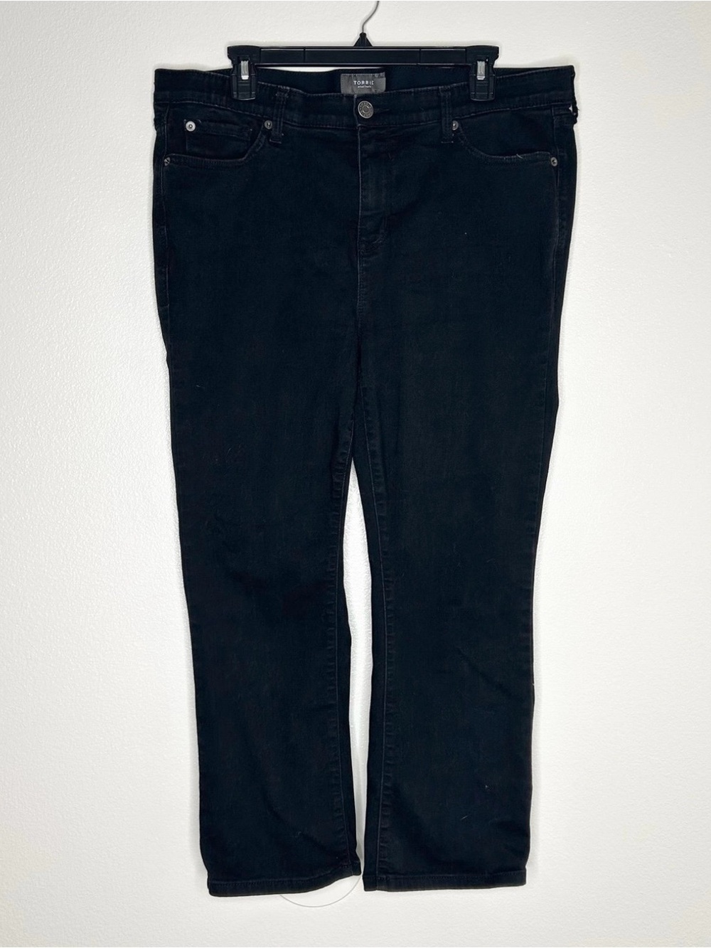 Torrid Womens Black High Rise Stretch Straight Leg Jeans Size 16 - Picture 1 of 6